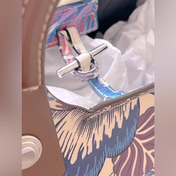 Tory Burch New York Rory Printed Mini Tote - Multi Happy Times W/Pouch - Picture 6 of 15